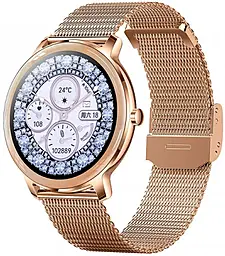 Смарт-часы Lemfo R18 Pro Metal Gold - фото Смарт-часы Lemfo R18 Pro Metal Gold