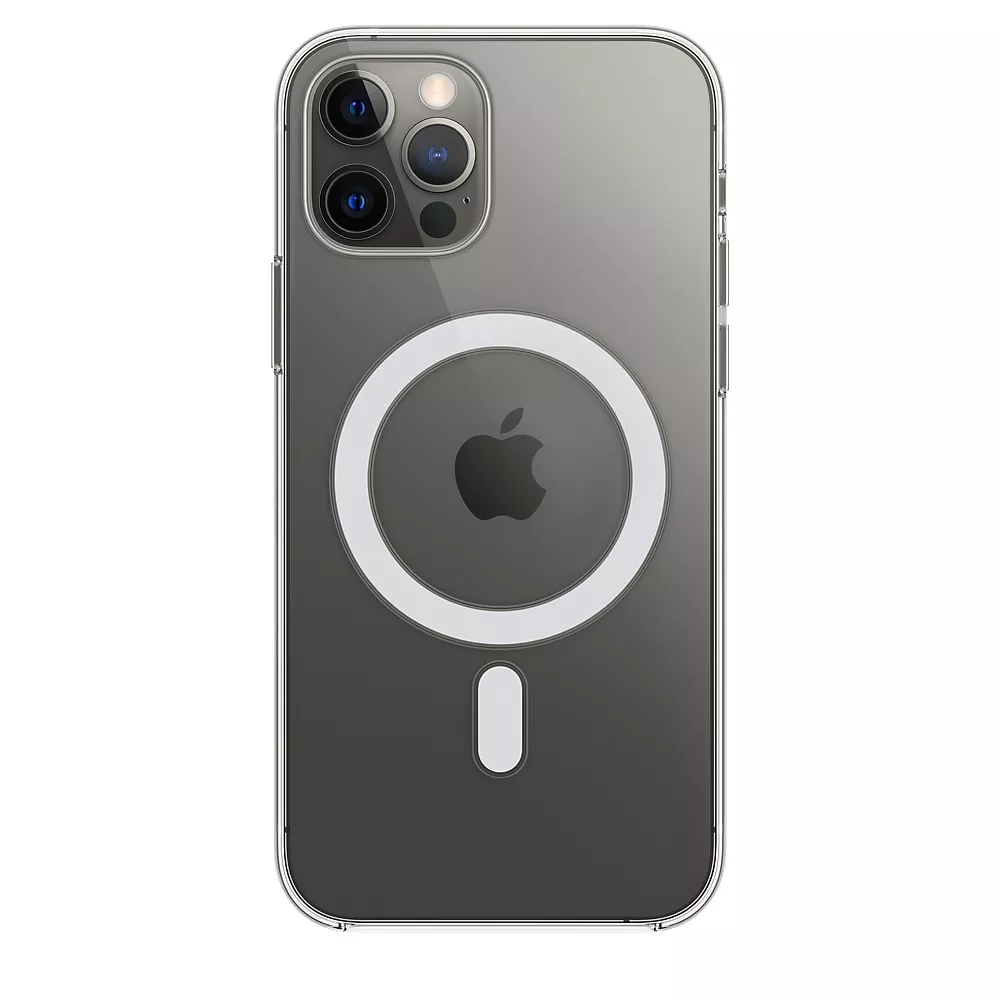 Чохол Silicone Case Full with MagSafe для Apple iPhone 12 Pro Max Clear - фото 1