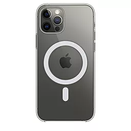 Чохол Silicone Case Full with MagSafe для Apple iPhone 12 Pro Max Clear - фото Чохол Silicone Case Full with MagSafe для Apple iPhone 12 Pro Max Clear