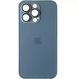Чехол AG Glass with MagSafe для Apple iPhone 14 Pro Sierra blue