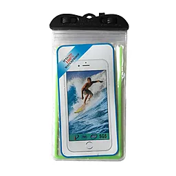 Чехол водонепроницаемый Waterproof Phosphoric для смартфонов до 7" Green
