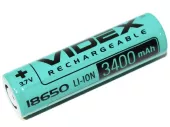 Аккумулятор Videx Li-Ion 18650 (без защиты) 3400mAh 1шт (24448)