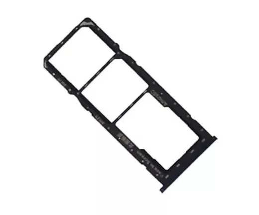 Держатель (лоток) Сим карты Realme C2 и карты памяти Dual Sim Diamond Black - фото 1