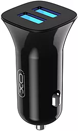 Автомобильное зарядное устройство XO CC31 2.4a 2xUSB-A ports car charger black