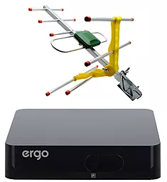 Комплект цифрового ТВ Ergo 302 + Антенна Eurosky ES-003