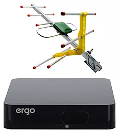 Комплект цифрового ТВ Ergo 302 + Антенна Eurosky ES-003 - фото Комплект цифрового ТВ Ergo 302 + Антенна Eurosky ES-003