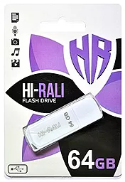Флешка Hi-Rali Taga Series 64GB USB 2.0 (HI-64GBTAGWH) White - фото Флешка Hi-Rali Taga Series 64GB USB 2.0 (HI-64GBTAGWH) White