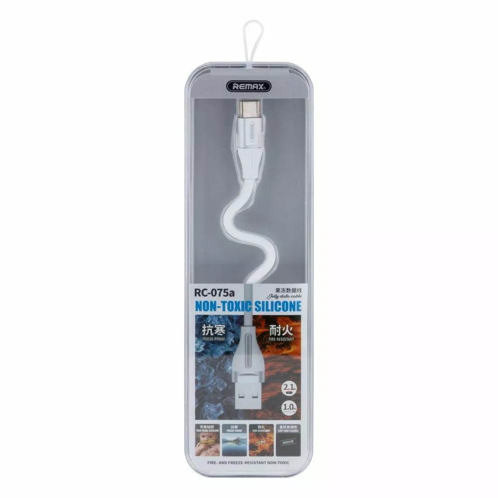 Кабель Remax Jell USB-A - Type-C 10.5w 1м cable White (RC-075a) - фото 2