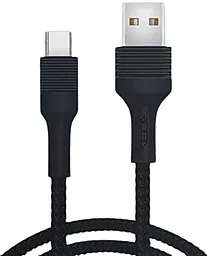 Кабель USB Ridea RC-M122 Fila 15W 3A USB Type-C Cable Black