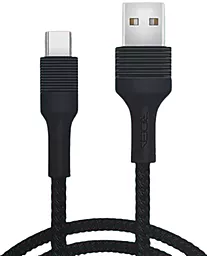 Кабель Ridea RC-M122 Fila USB-A - Type-C 15w 3a 1м cable Black - фото Кабель Ridea RC-M122 Fila USB-A - Type-C 15w 3a 1м cable Black