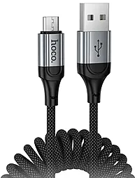 Кабель Hoco X121 USB-A - micro USB 12w 2.4a 1м cable Black - фото Кабель Hoco X121 USB-A - micro USB 12w 2.4a 1м cable Black