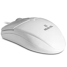 Компьютерная мышка REAL-EL RM-211 USB White - миниатюра 2