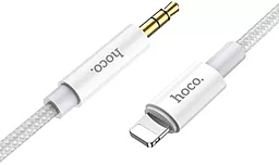 Аудио кабель Hoco UPA19 Aux mini Jack 3.5 mm - Lightning M/M Cable 2 м серебристрый