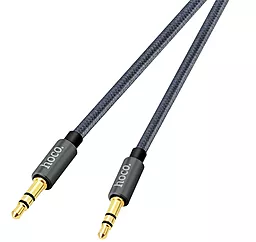 Аудио кабель Hoco UPA03 AUX mini Jack 3.5mm M/M Cable 1 м gray - миниатюра 2