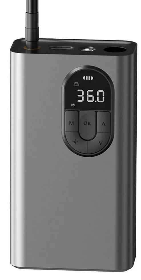 Портативний компресор Baseus Energy Source Inflator Pump Grey (CRCQB02-0A) - фото 1