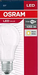 Светодиодная лампа Osram LED VALUE CLASSIC A75 11,5W/840 1060lm 230V FR E27 (4052899973404) - миниатюра 2