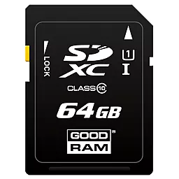 Карта пам'яті GooDRam SDXC 64GB Class 10 UHS-I U1 (S1A0-0640R11) - фото Карта пам'яті GooDRam SDXC 64GB Class 10 UHS-I U1 (S1A0-0640R11)