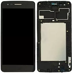 Дисплей LG K8 2017 (LGM-K120L, LGM-K120S, M200, US215, X240, X300) (40pin) з тачскріном і рамкою, Black