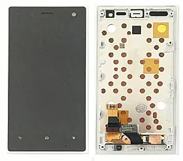 Дисплей Sony Xperia Acro S (LT26W) с тачскрином и рамкой, оригинал, White - фото Дисплей Sony Xperia Acro S (LT26W) с тачскрином и рамкой, оригинал, White