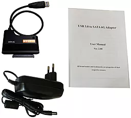 Адаптер STLab HDD/SSD SATA III To USB 3.0 БП 1,8А (U-950) - миниатюра 4