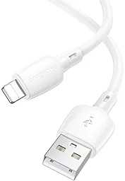 Кабель Borofone BX93 USB-A - Lightning 12w 2.4a 1м cable White - миниатюра 3 Кабель Borofone BX93 USB-A - Lightning 12w 2.4a 1м cable White - миниатюра 3