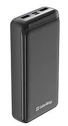 Повербанк ColorWay Slim 20000mAh Black (CW-PB200LPF3BK-PD) - фото Повербанк ColorWay Slim 20000mAh Black (CW-PB200LPF3BK-PD)