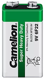 Батарейки Camelion 6F22 (крона) 9V Super Heavy Duty Green 1шт (6F22-SP1G) - фото Батарейки Camelion 6F22 (крона) 9V Super Heavy Duty Green 1шт (6F22-SP1G)