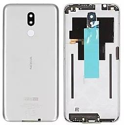 Задняя крышка корпуса Nokia 3.2 Dual Sim (TA-1156) 3/32Gb со стеклом камеры, Original Steel - фото Задняя крышка корпуса Nokia 3.2 Dual Sim (TA-1156) 3/32Gb со стеклом камеры, Original Steel