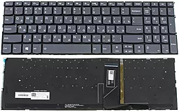 Клавиатура для ноутбука Lenovo Yoga C740-15IMLL с подсветкой клавиш без рамки Silver