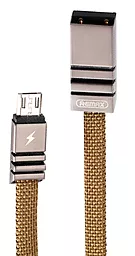 Кабель USB Remax Weave micro USB Cable Brown (RC-081m)
