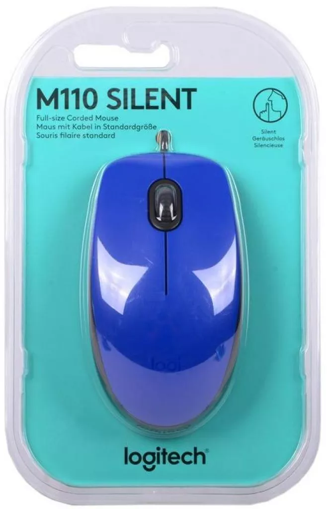 Компьютерная мышка Logitech M110 Silent (910-005488) Blue - фото 6