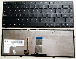 Клавіатура для ноутбуку Lenovo Flex 15 Flex 15D G500s G505s S510p frame чорна