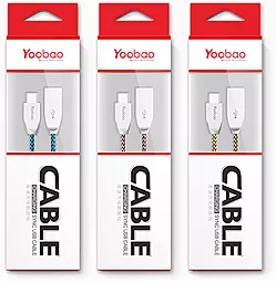 USB Кабель Yoobao YB-412C Nylon USB Type-C Cable Coffee - мініатюра 4