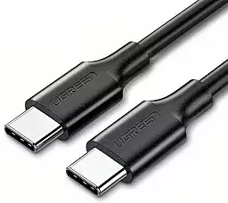 Кабель Ugreen US286 Nickel Plating USB Type-C - Type-C 60w 3a 1м PD cable Black (50997)