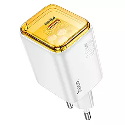 Мережевий зарядний пристрій Hoco N54 Monsoon 45w PD USB-C fast charge white - фото Мережевий зарядний пристрій Hoco N54 Monsoon 45w PD USB-C fast charge white