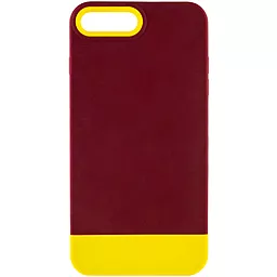 Чехол Epik TPU+PC Bichromatic для Apple iPhone 7 plus, iPhone 8 plus (5.5") Brown burgundy / Yellow