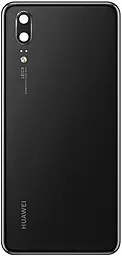 Задняя крышка корпуса Huawei P20 со стеклом камеры Original Black - фото Задняя крышка корпуса Huawei P20 со стеклом камеры Original Black