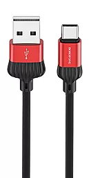 Кабель Borofone BX28 Dignity USB-A - Type-C 10w 2a 1м cable Red/Black