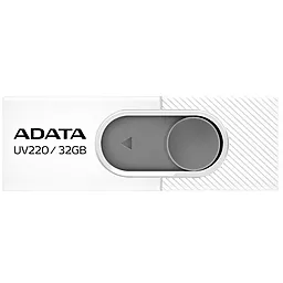 Флешка ADATA UV220 32GB USB 2.0 (AUV220-32G-RWHGY) WHITE/GRAY