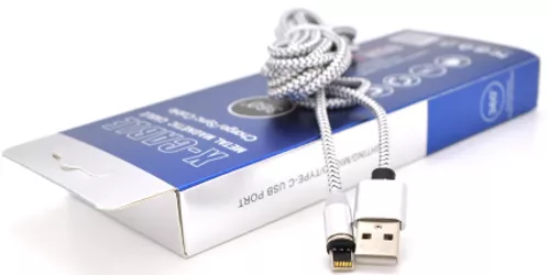 Кабель PiPo Magnetic USB-A - Lightning 10w 2м cable Silver - фото 1