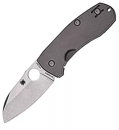 Нож Spyderco Techno 2 TI Gray (C158TIP2) - фото Нож Spyderco Techno 2 TI Gray (C158TIP2)