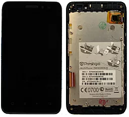 Дисплей Prestigio MultiPhone 4300 Duo с тачскрином и рамкой, Black - фото Дисплей Prestigio MultiPhone 4300 Duo с тачскрином и рамкой, Black