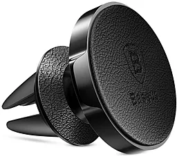 Автодержатель магнитный Baseus Small Ears Leather Magnetic Bracket Black (SUER-E01) - миниатюра 3