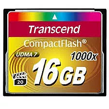 Карта памяти Transcend Compact Flash 16GB 1000X UDMA 7 (TS16GCF1000)