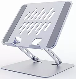 Подставка для ноутбука Gembird NBS-D1-04 Aluminum - фото Подставка для ноутбука Gembird NBS-D1-04 Aluminum
