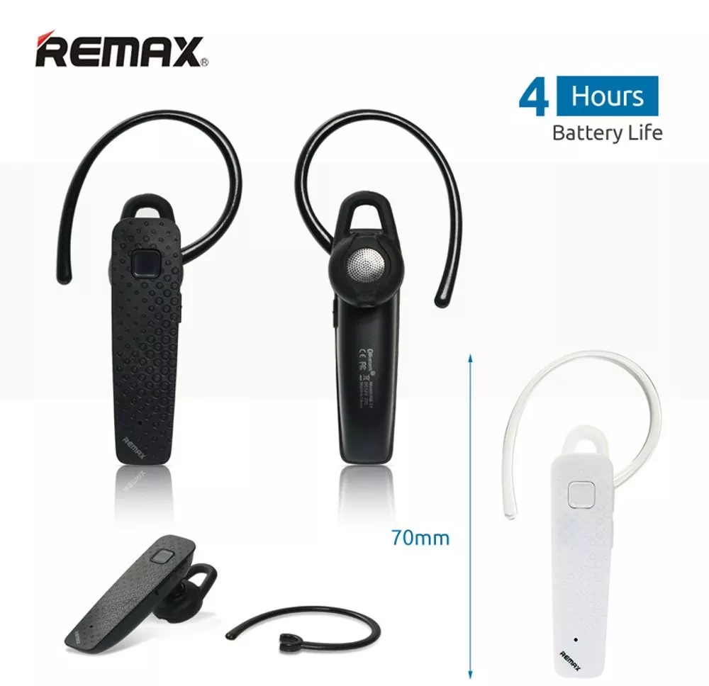 Блютуз гарнитура Remax RB-T7 Black - фото 3