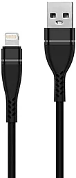 Кабель Walker C580 USB-A - Lightning 12w 2.4a 1м cable Black - фото Кабель Walker C580 USB-A - Lightning 12w 2.4a 1м cable Black