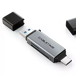 Картрідер Cabletime 5Gbps grey - фото Картрідер Cabletime 5Gbps grey