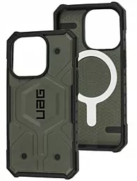 Чехол UAG New Pathfinder HC Magsafe для Apple iPhone 12 Pro Max Green - фото Чехол UAG New Pathfinder HC Magsafe для Apple iPhone 12 Pro Max Green