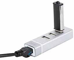 Концентратор USB со встроенным сетевым разъемом Digitus USB Type-C, 3xUSB+Fast Ethernet Silver (DA-70253) - миниатюра 4 Концентратор USB со встроенным сетевым разъемом Digitus USB Type-C, 3xUSB+Fast Ethernet Silver (DA-70253) - миниатюра 4